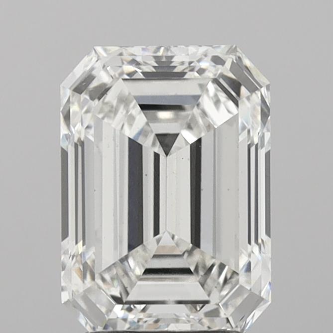 2.80 Carat Emerald Shaped, Ideal Cut, F Color, VS2 Clarity, IGI Certified Lab Grown Diamond