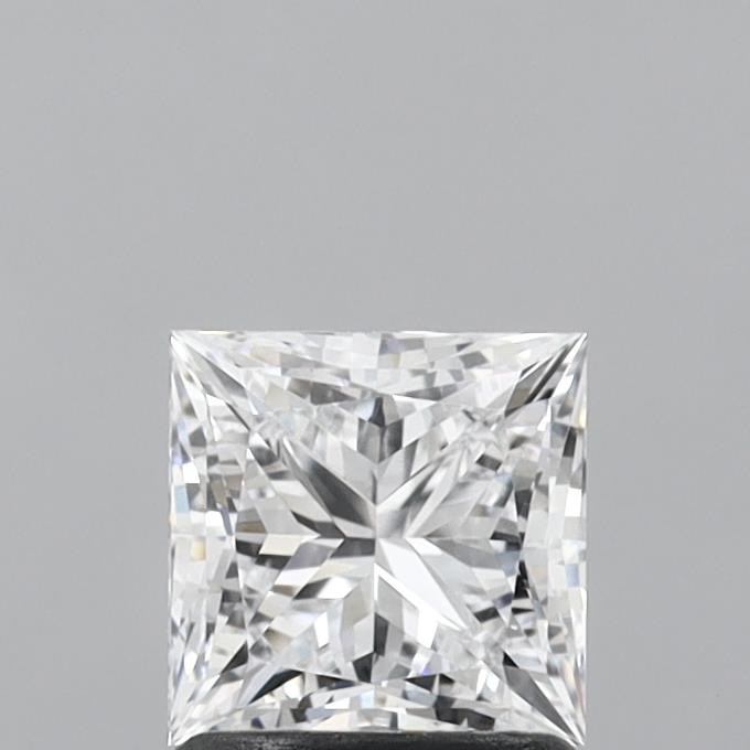1.36 Carat Princess Shaped, Ideal Cut, D Color, VVS1 Clarity, IGI Certified Lab Grown Diamond