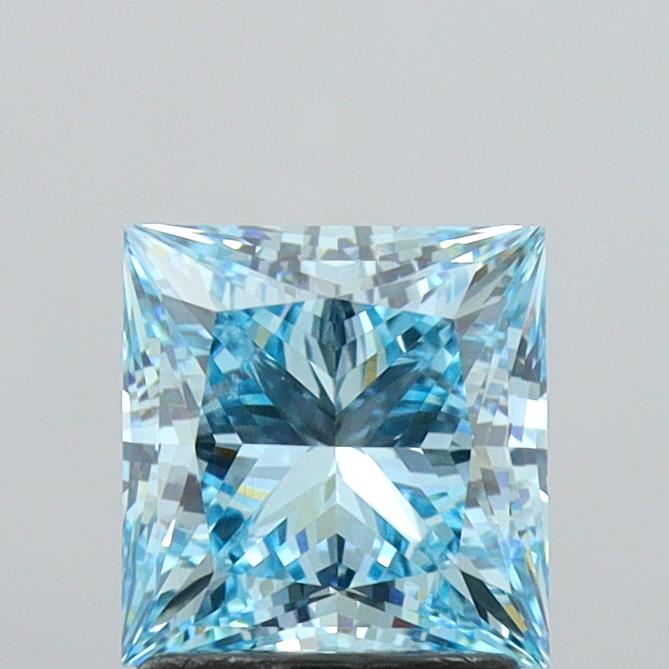 1.92 Carat Princess Shaped, Ideal Cut, VVS2 Clarity, IGI Certified Lab Grown Diamond