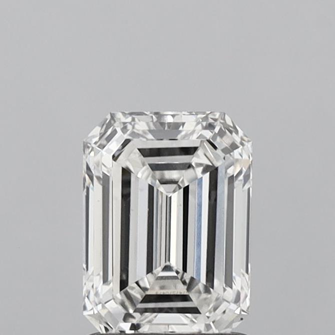 1.40 Carat Emerald Shaped, Ideal Cut, F Color, VS1 Clarity, IGI Certified Lab Grown Diamond