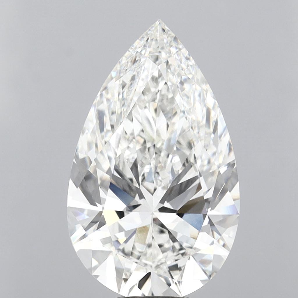 10.08 Carat Pear Shaped, Ideal Cut, F Color, VVS2 Clarity, IGI Certified Lab Grown Diamond