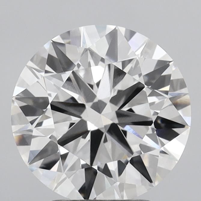 3.04 Carat Round Shaped, Ideal Cut, E Color, VVS2 Clarity, IGI Certified Lab Grown Diamond