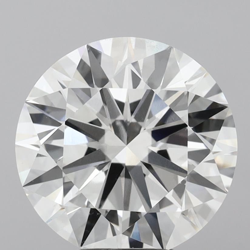 6.09 Carat Round Shaped, Excellent Cut, F Color, VVS2 Clarity, IGI Certified Lab Grown Diamond
