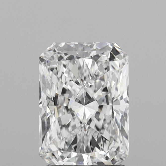 1.54 Carat Radiant Shaped, Ideal Cut, E Color, VVS2 Clarity, IGI Certified Lab Grown Diamond