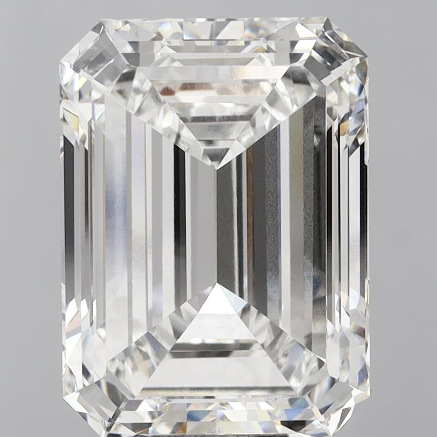 18.09 Carat Emerald Shaped, Excellent Cut, F Color, VVS2 Clarity, IGI Certified Lab Grown Diamond