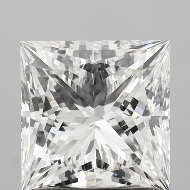 1.80 Carat Princess Shaped, Ideal Cut, E Color, VS1 Clarity, IGI Certified Lab Grown Diamond