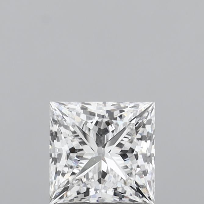 1.07 Carat Princess Shaped, Ideal Cut, D Color, VVS1 Clarity, IGI Certified Lab Grown Diamond