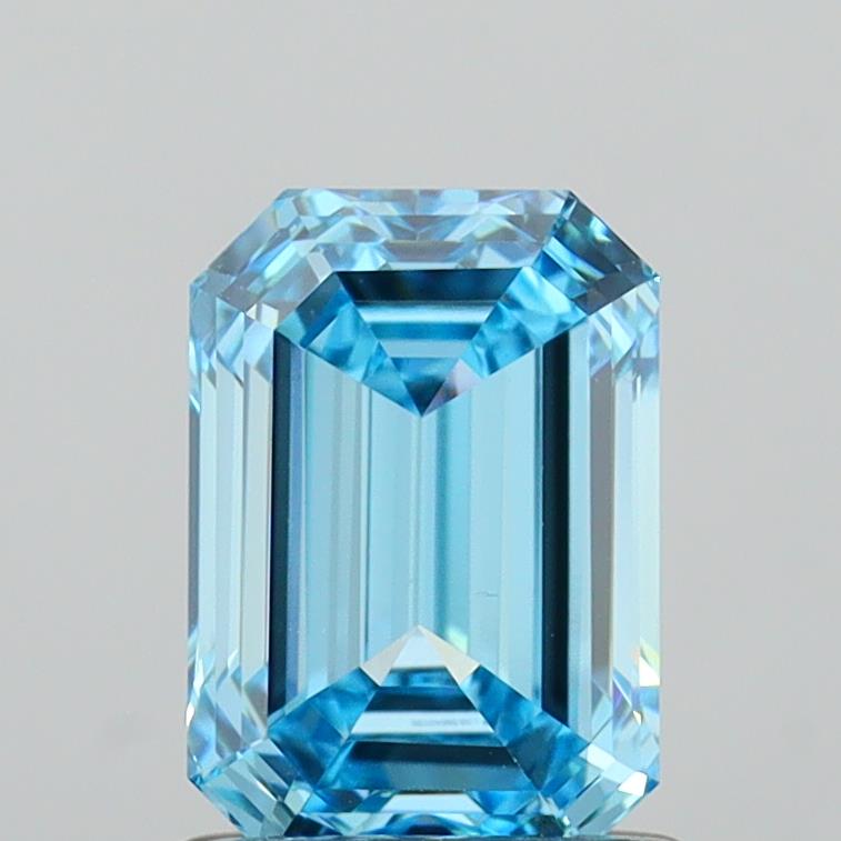 1.41 Carat Emerald Shaped, Ideal Cut, VS1 Clarity, IGI Certified Lab Grown Diamond
