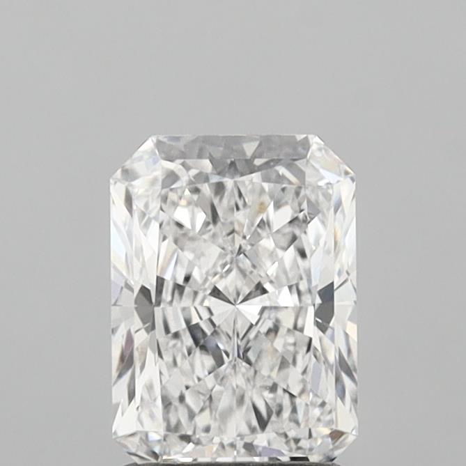1.51 Carat Radiant Shaped, Ideal Cut, D Color, VVS2 Clarity, IGI Certified Lab Grown Diamond
