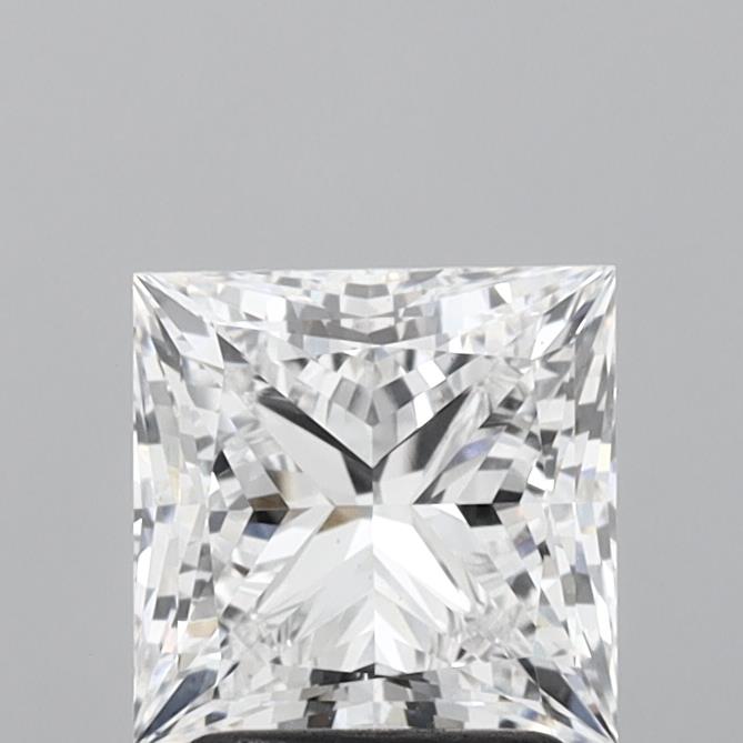 2.25 Carat Princess Shaped, Ideal Cut, E Color, VS1 Clarity, IGI Certified Lab Grown Diamond