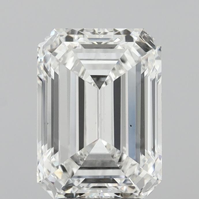 6.10 Carat Emerald Shaped, Ideal Cut, E Color, VS2 Clarity, IGI Certified Lab Grown Diamond