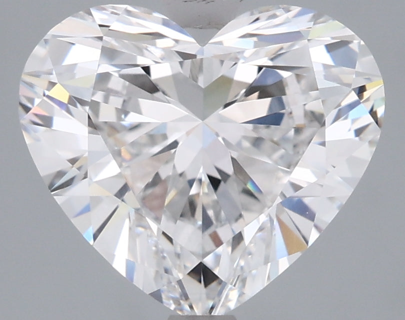 3.01 Carat Heart Shaped, Excellent Cut, D Color, VVS2 Clarity, IGI Certified Lab Grown Diamond
