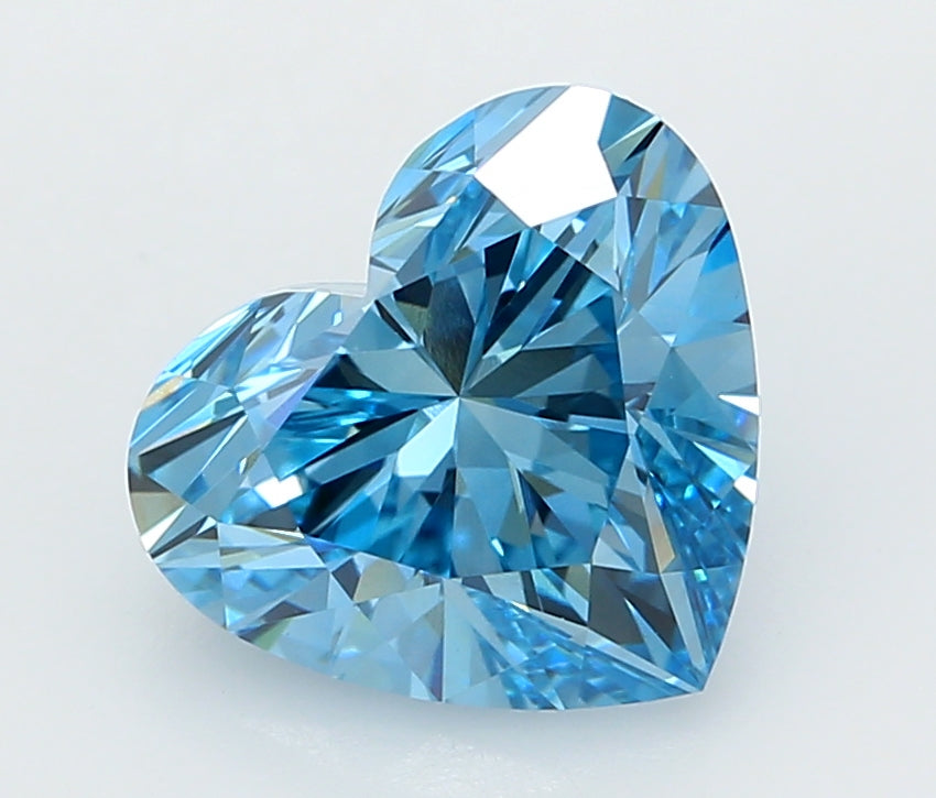3.04 Carat Heart Shaped, Ideal Cut, VVS2 Clarity, IGI Certified Lab Grown Diamond