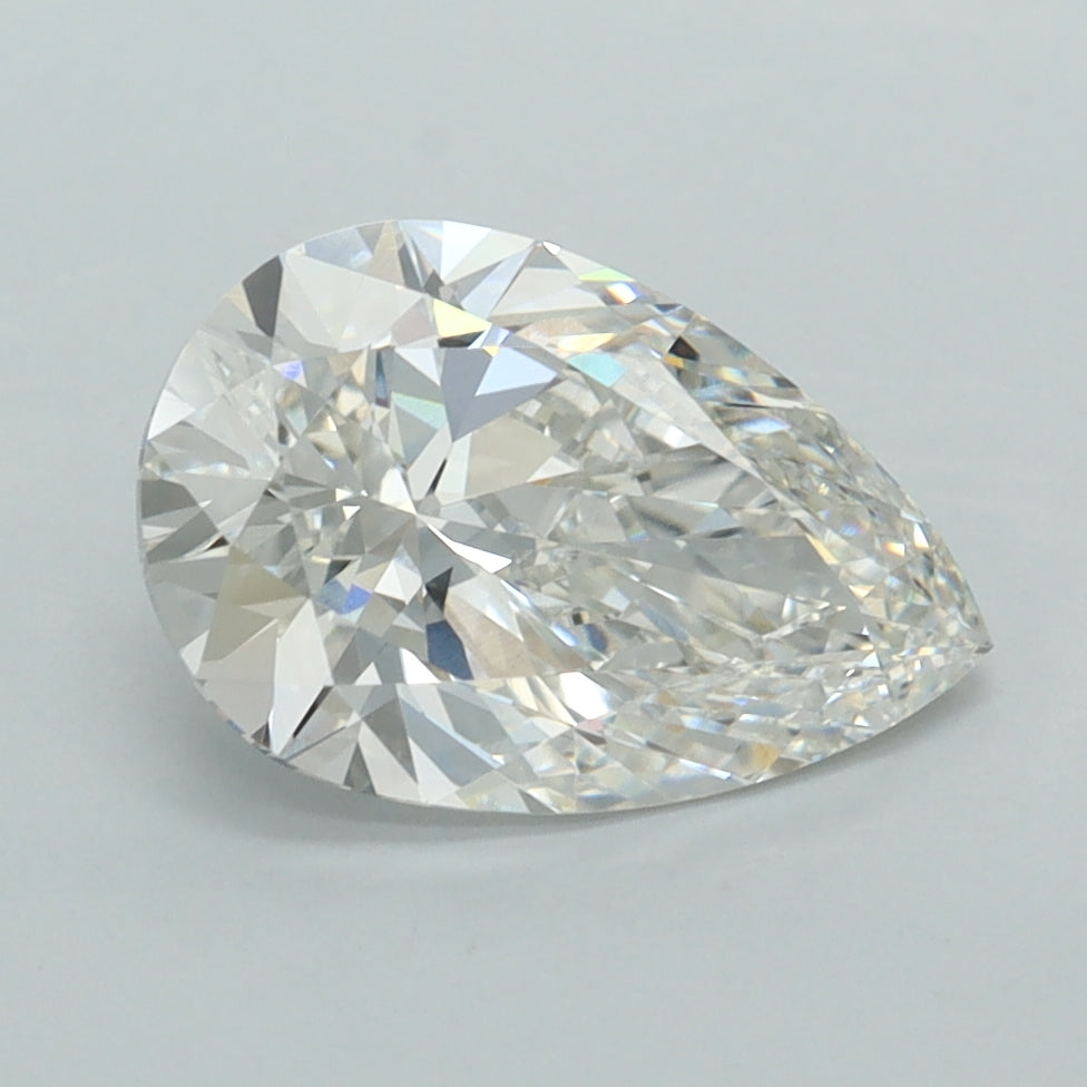 2.06 Carat Pear Shaped, Ideal Cut, G Color, VVS1 Clarity, IGI Certified Lab Grown Diamond