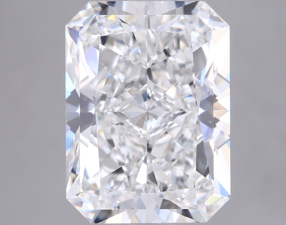 3.02 Carat Radiant Shaped, Ideal Cut, E Color, VVS1 Clarity, IGI Certified Lab Grown Diamond