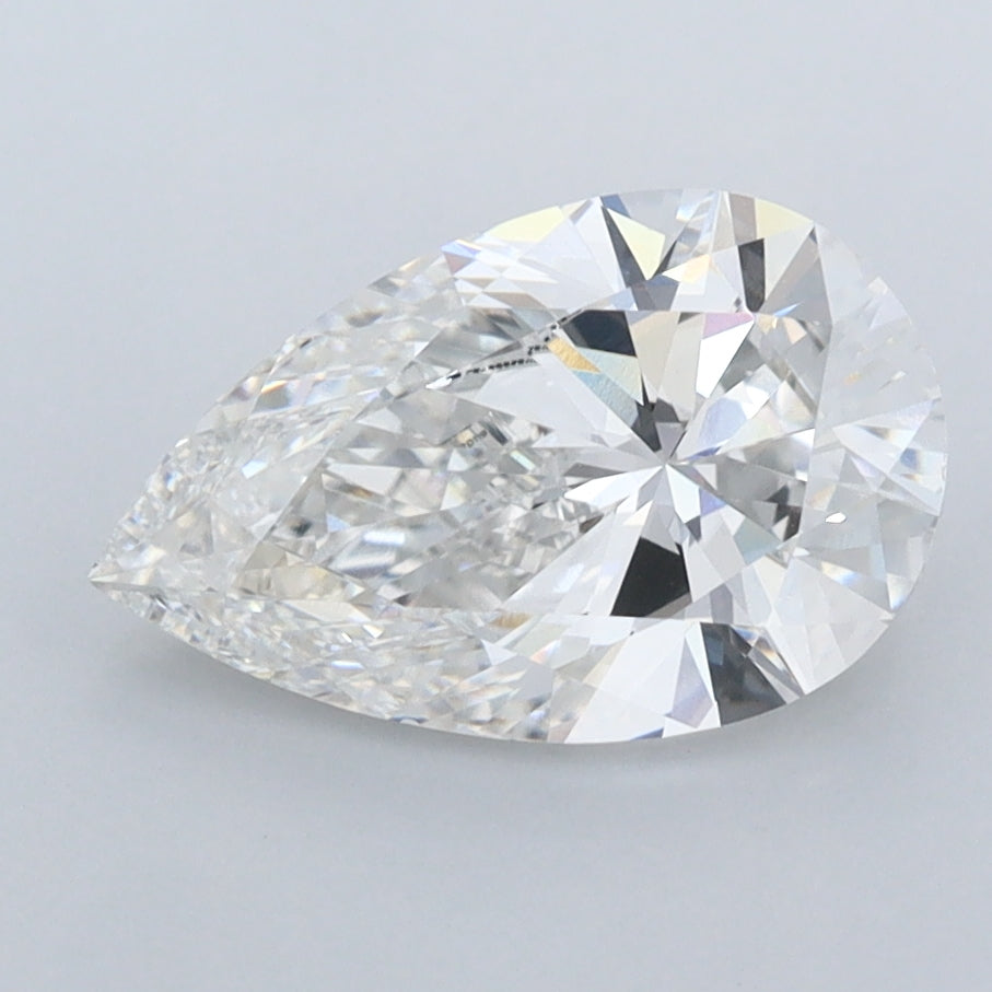 2.00 Carat Pear Shaped, Ideal Cut, G Color, VS1 Clarity, IGI Certified Lab Grown Diamond