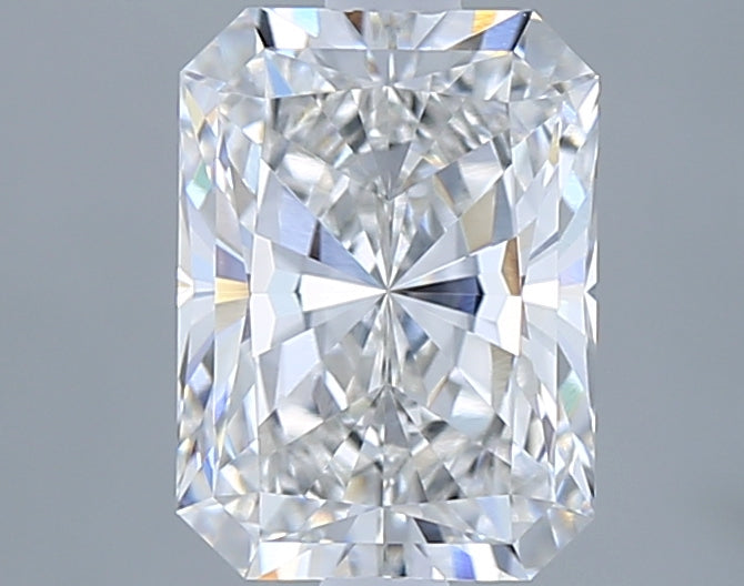 1.91 Carat Radiant Shaped, Ideal Cut, E Color, VVS1 Clarity, IGI Certified Lab Grown Diamond