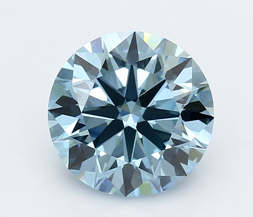 3.01 Carat Round Shaped, Excellent Cut, VVS2 Clarity, IGI Certified Lab Grown Diamond