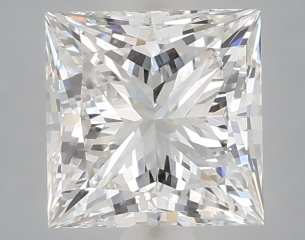 1.57 Carat Princess Shaped, Ideal Cut, E Color, VVS2 Clarity, IGI Certified Lab Grown Diamond