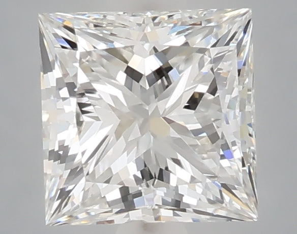 1.52 Carat Princess Shaped, Ideal Cut, E Color, VVS2 Clarity, IGI Certified Lab Grown Diamond
