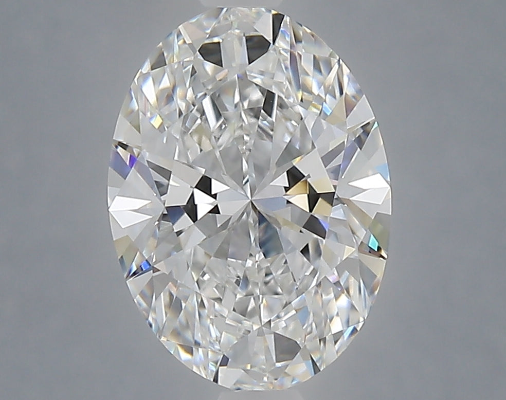 2.60 Carat Oval Shaped, Ideal Cut, D Color, VVS2 Clarity, IGI Certified Lab Grown Diamond