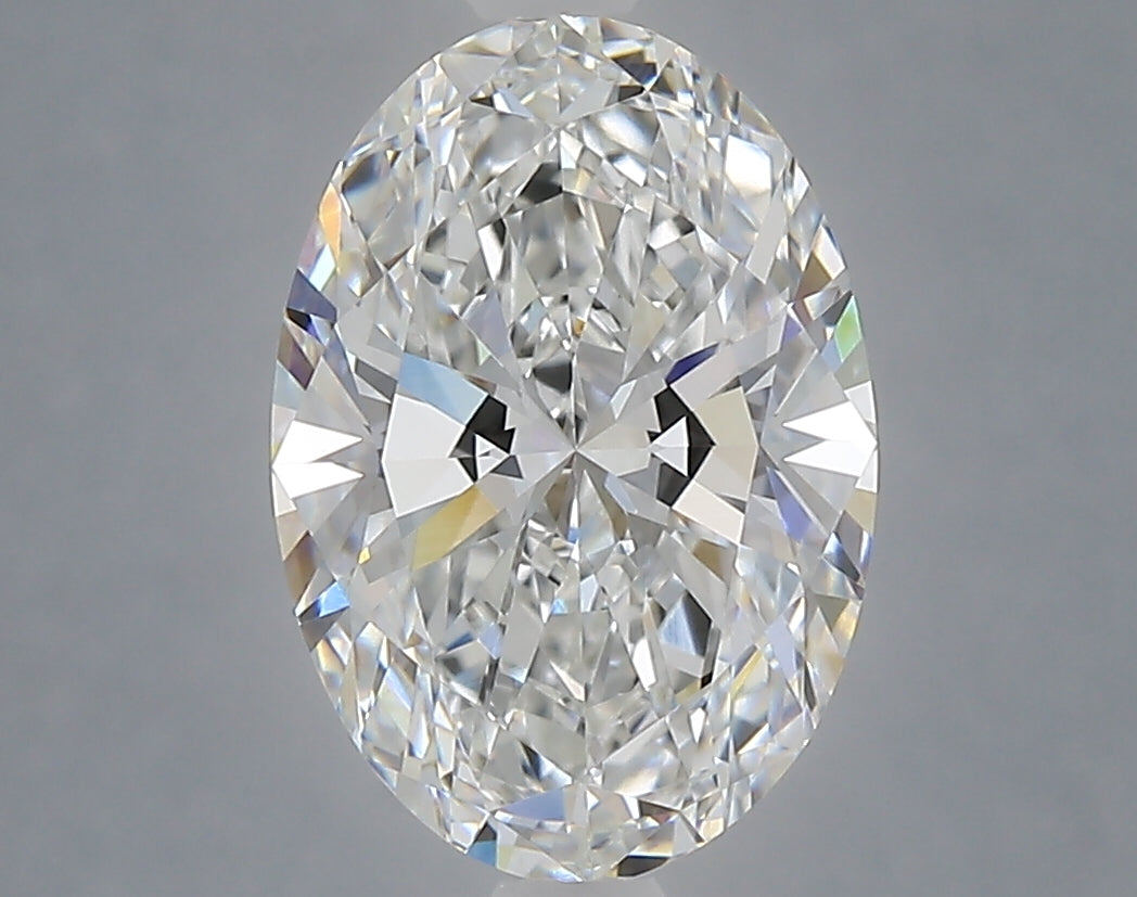 2.96 Carat Oval Shaped, Ideal Cut, E Color, VVS2 Clarity, IGI Certified Lab Grown Diamond