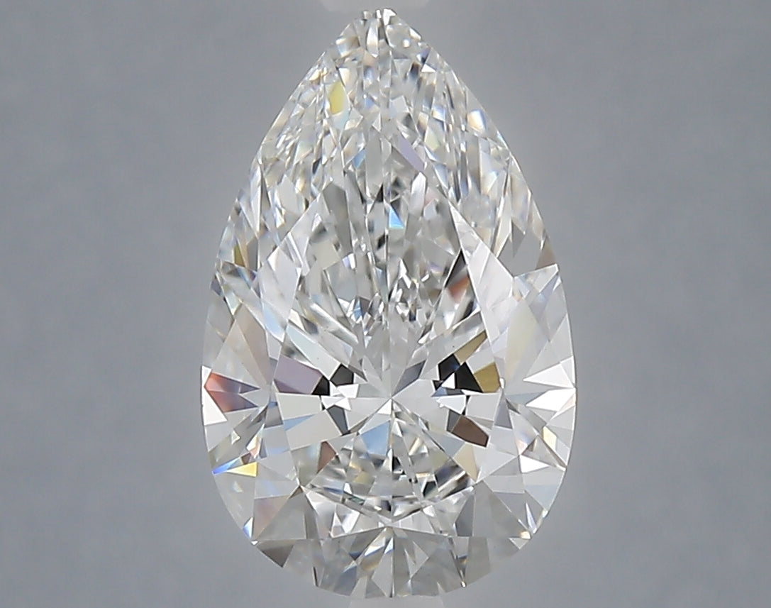 2.59 Carat Pear Shaped, Ideal Cut, D Color, VVS2 Clarity, IGI Certified Lab Grown Diamond