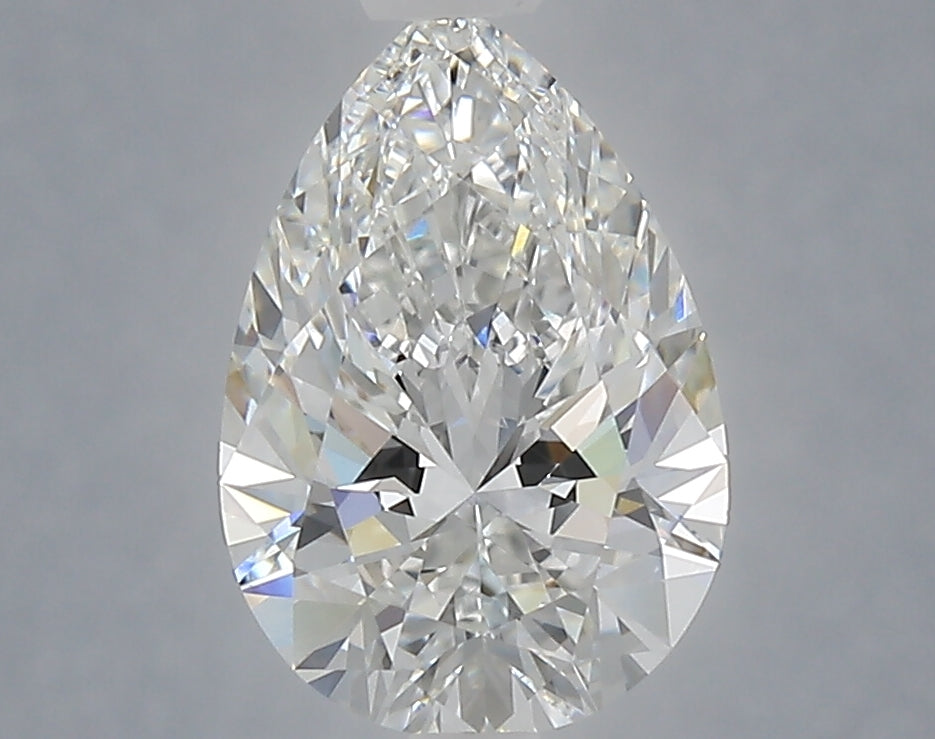 2.10 Carat Pear Shaped, Ideal Cut, E Color, VVS2 Clarity, IGI Certified Lab Grown Diamond