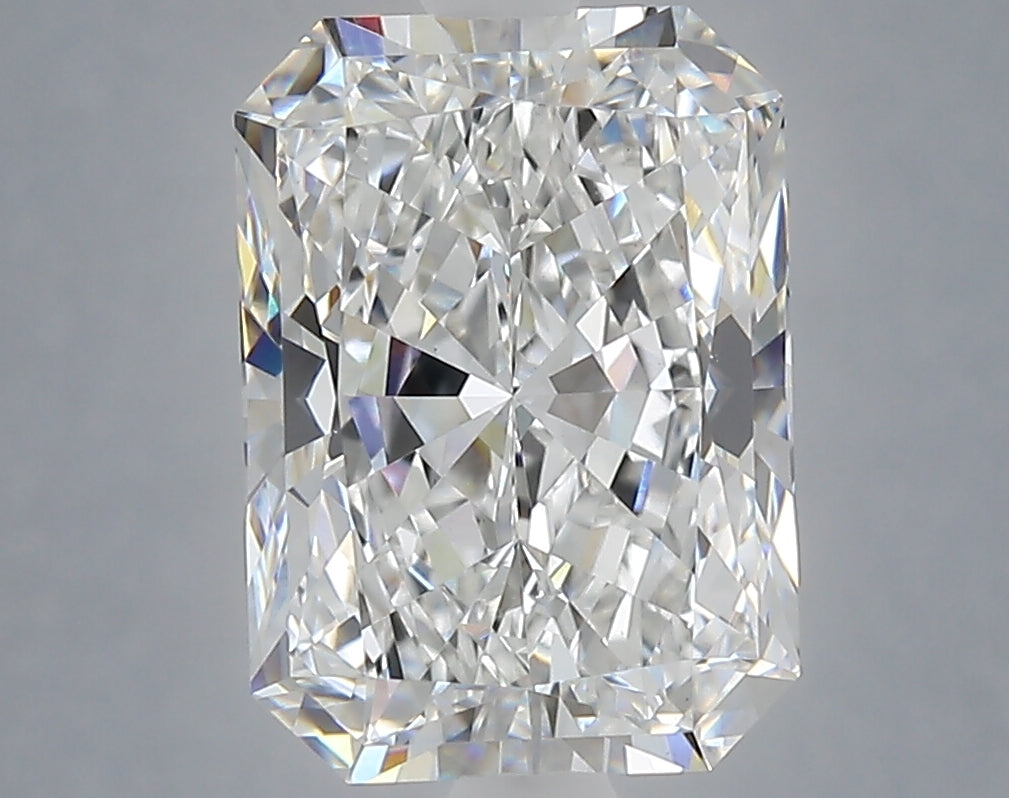 4.04 Carat Radiant Shaped, Ideal Cut, E Color, VVS2 Clarity, IGI Certified Lab Grown Diamond
