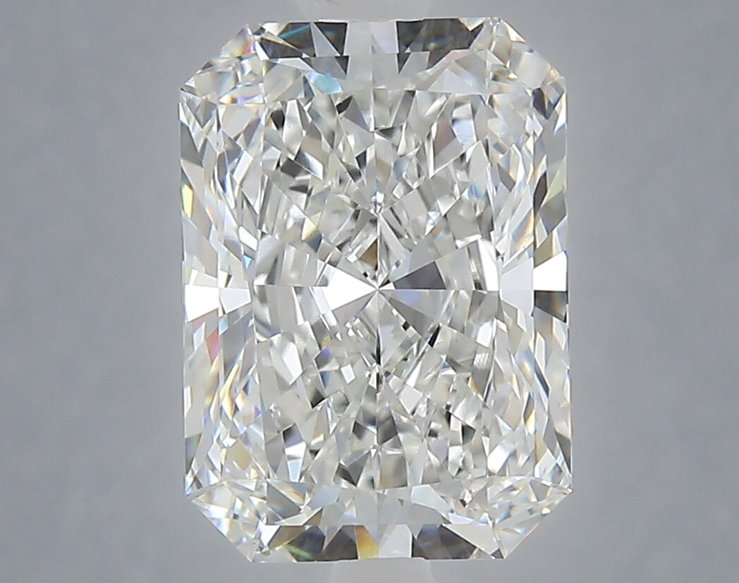 4.07 Carat Radiant Shaped, Ideal Cut, E Color, VVS2 Clarity, IGI Certified Lab Grown Diamond