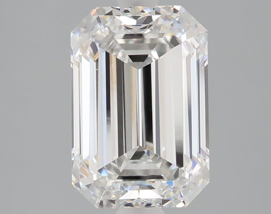 3.02 Carat Emerald Shaped, Ideal Cut, E Color, VVS2 Clarity, IGI Certified Lab Grown Diamond