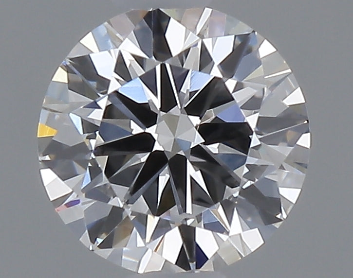 0.54 Carat Round Shaped, Very Good Cut, D Color, VVS2 Clarity, IGI Certified Lab Grown Diamond