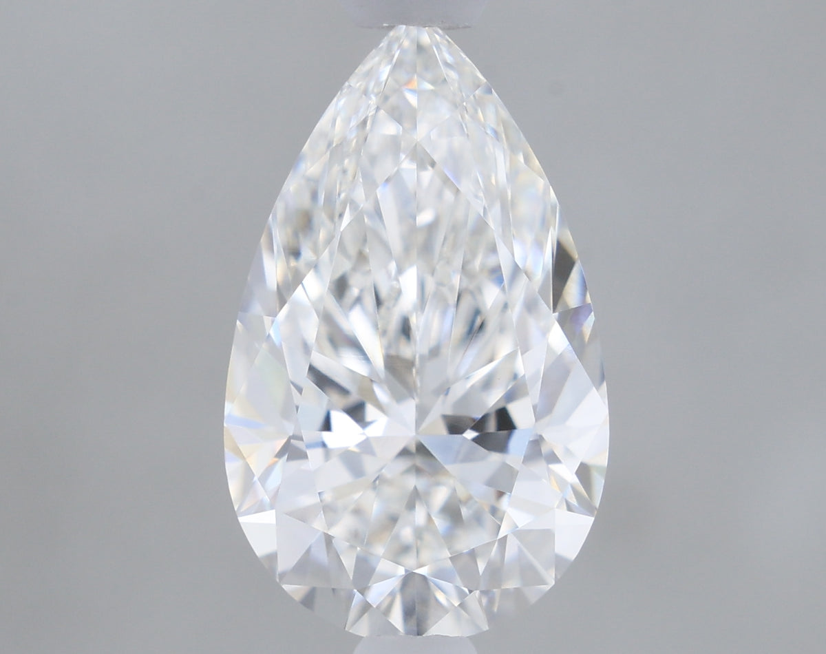 1.06 Carat Pear Shaped, Ideal Cut, G Color, VVS2 Clarity, IGI Certified Lab Grown Diamond