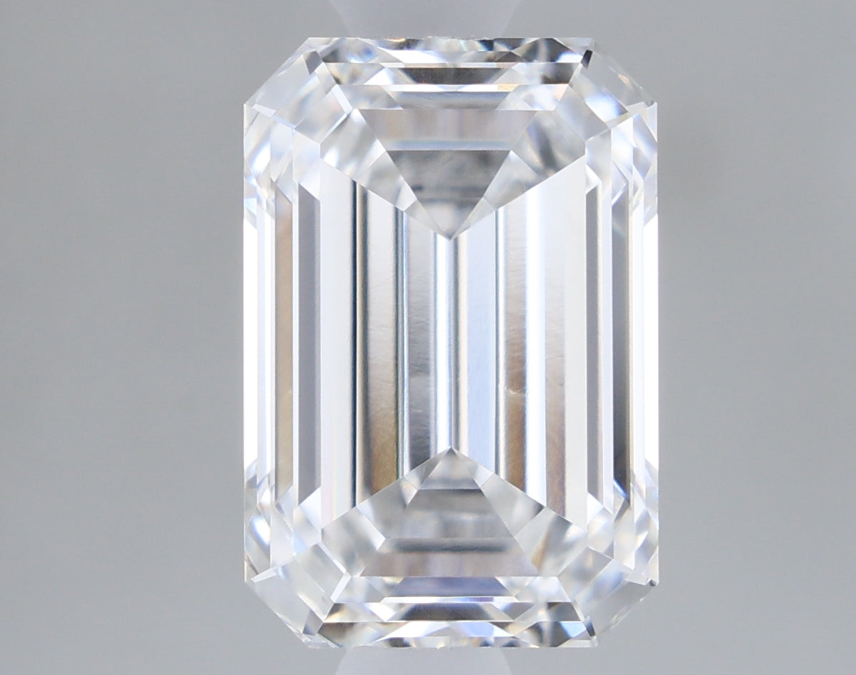 1.08 Carat Emerald Shaped, Ideal Cut, E Color, VVS1 Clarity, IGI Certified Lab Grown Diamond