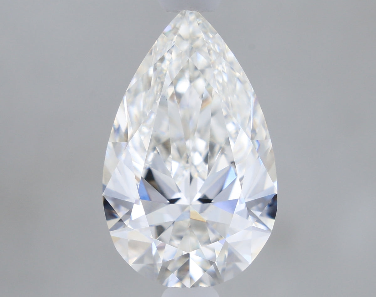 1.10 Carat Pear Shaped, Ideal Cut, G Color, VS1 Clarity, IGI Certified Lab Grown Diamond