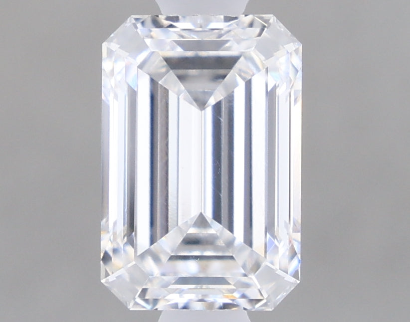 1.09 Carat Emerald Shaped, Ideal Cut, E Color, VVS1 Clarity, IGI Certified Lab Grown Diamond