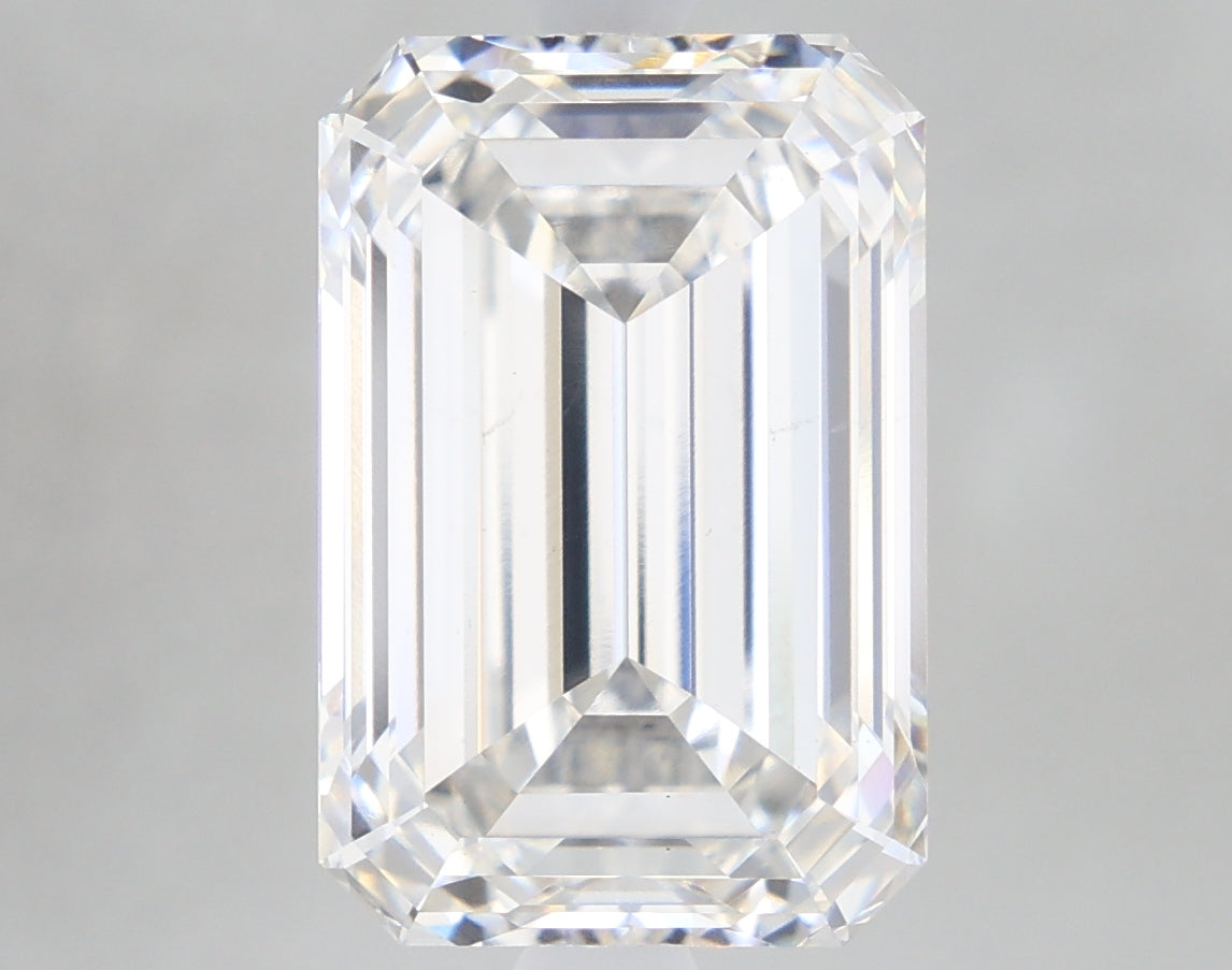 3.76 Carat Emerald Shaped, Ideal Cut, G Color, VS1 Clarity, IGI Certified Lab Grown Diamond