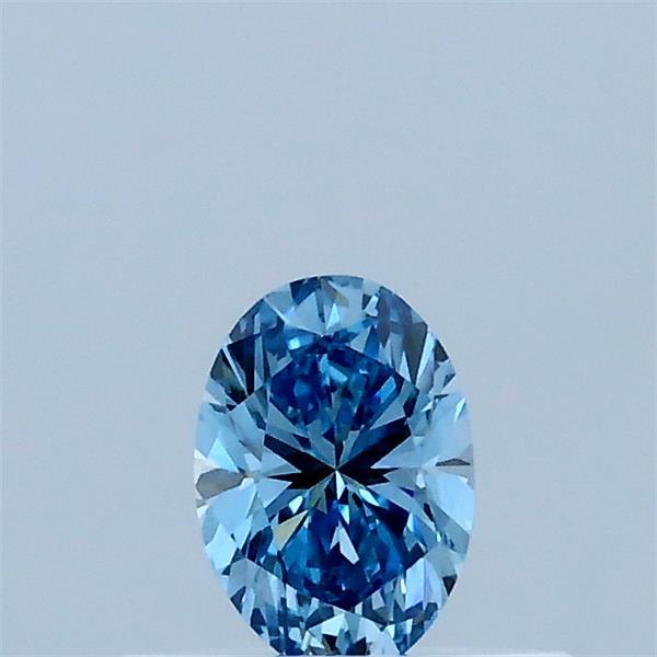 0.30 Carat Oval Shaped, Very Good Cut, FANCY VIVID BLUE Color, VS1 Clarity, IGI Certified Lab Grown Diamond