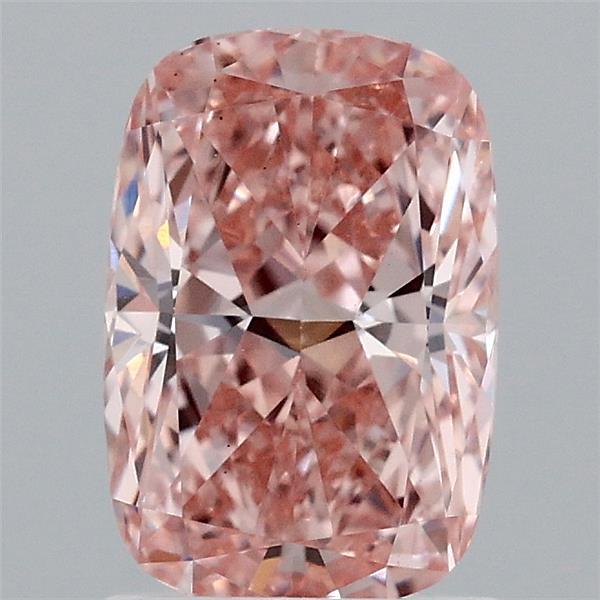 1.62 Carat Cushion Shaped, Ideal Cut, FANCY VIVID PINK Color, VS1 Clarity, IGI Certified Lab Grown Diamond