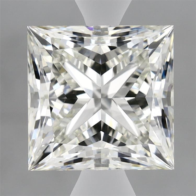 3.02 Carat Princess Shaped, Ideal Cut, H Color, VS1 Clarity, IGI Certified Lab Grown Diamond