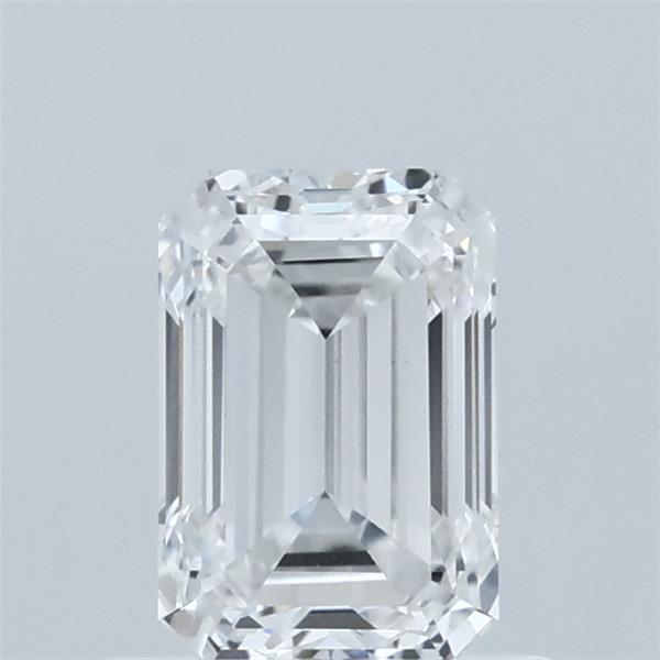 0.87 Carat Emerald Shaped, Ideal Cut, D Color, VVS2 Clarity, IGI Certified Lab Grown Diamond