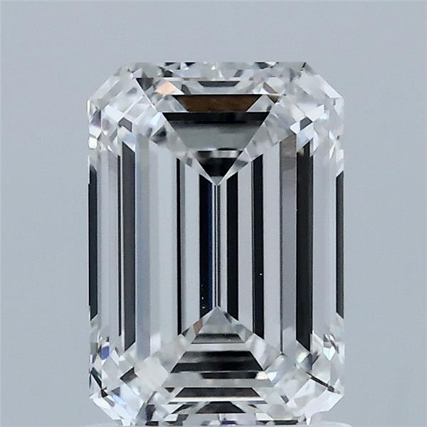 1.57 Carat Emerald Shaped, Ideal Cut, E Color, VVS1 Clarity, IGI Certified Lab Grown Diamond
