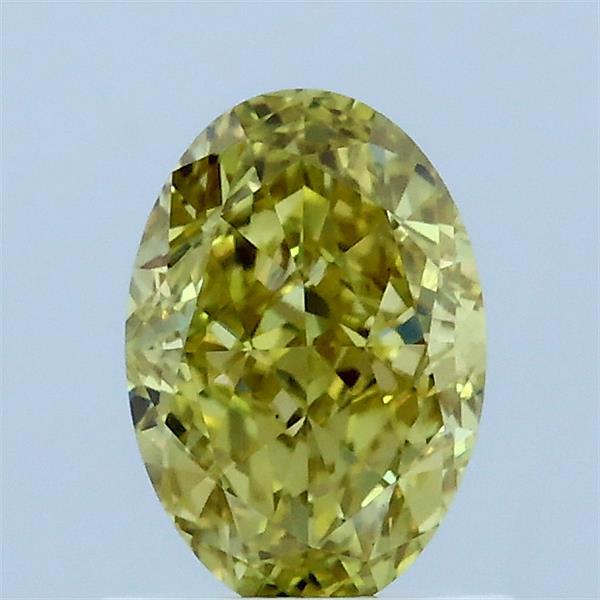 1.04 Carat Oval Shaped, Very Good Cut, FANCY INTENSE YELLOW Color, VS1 Clarity, IGI Certified Lab Grown Diamond