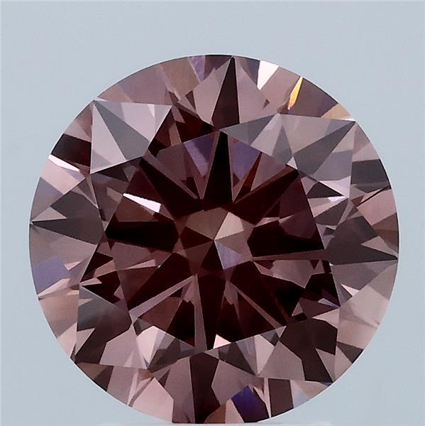 3.03 Carat Round Shaped, Ideal Cut, FANCY VIVID PINK Color, VVS2 Clarity, IGI Certified Lab Grown Diamond