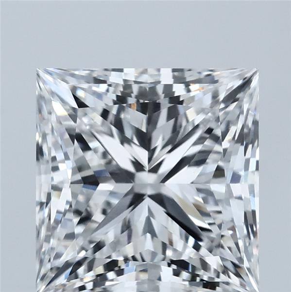4.06 Carat Princess Shaped, Ideal Cut, E Color, VVS2 Clarity, IGI Certified Lab Grown Diamond