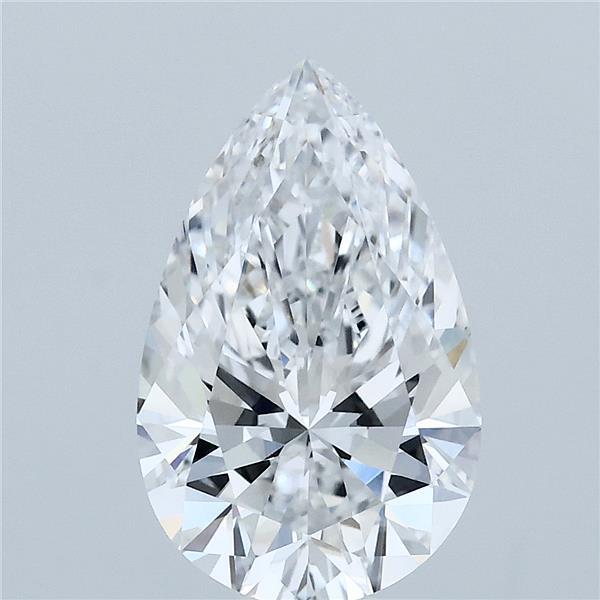 2.58 Carat Pear Shaped, Ideal Cut, D Color, VVS2 Clarity, IGI Certified Lab Grown Diamond