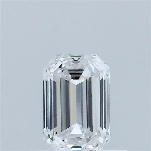 0.53 Carat Emerald Shaped, Excellent Cut, D Color, VVS1 Clarity, IGI Certified Lab Grown Diamond