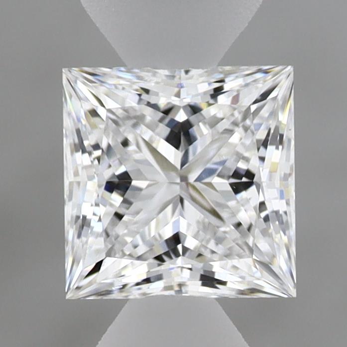 0.94 Carat Princess Shaped, Ideal Cut, D Color, VVS2 Clarity, IGI Certified Lab Grown Diamond