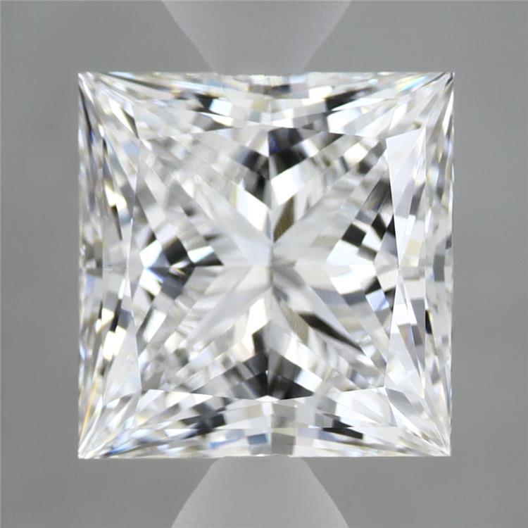 4.08 Carat Princess Shaped, Ideal Cut, E Color, VVS2 Clarity, IGI Certified Lab Grown Diamond