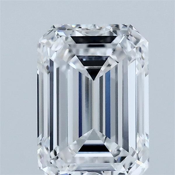 1.50 Carat Emerald Shaped, Ideal Cut, D Color, VVS2 Clarity, IGI Certified Lab Grown Diamond